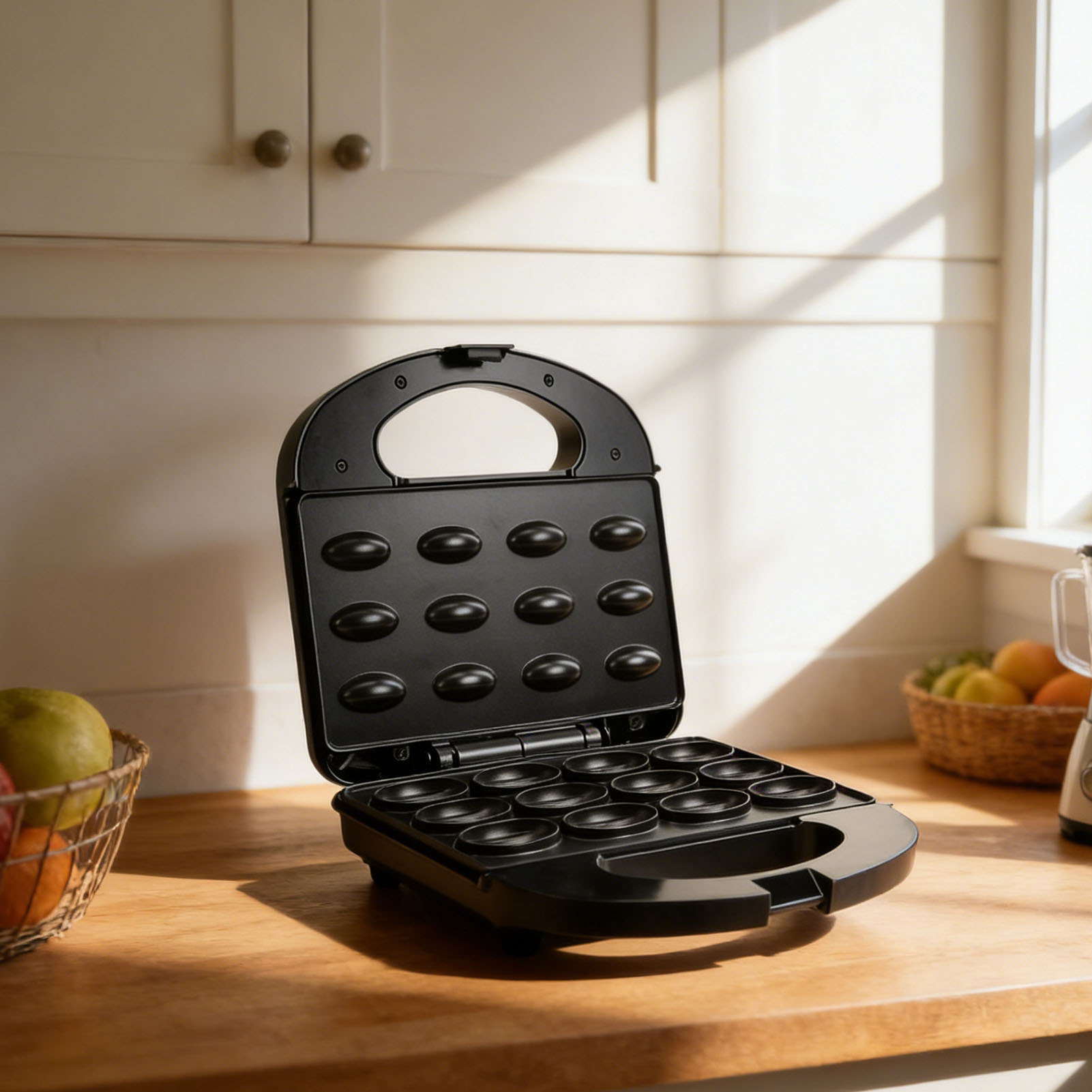 12 Walnut Cookie Maker Non Sti - Mini Waffle Maker Machine ulasan dan harga