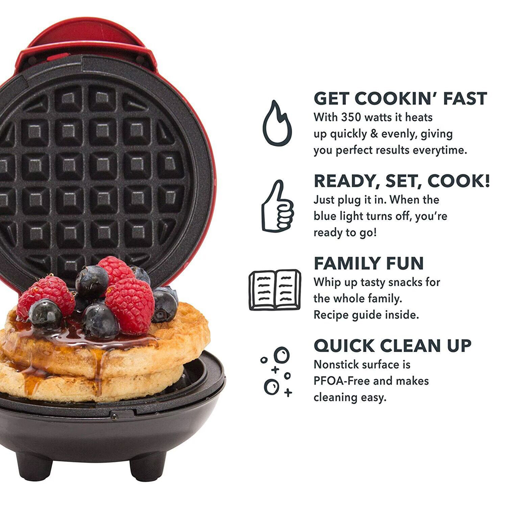 Mini Waffle Maker Bubble Egg C - Mini Waffle Maker Machine ulasan dan harga