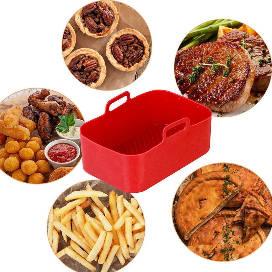 AirFryer Accessories Air Fryer - Air Fryer Silicone Pot Liner ulasan dan harga