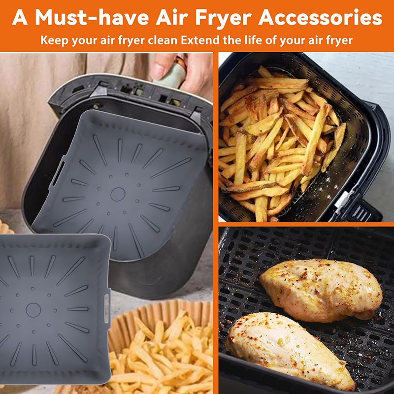 Large 23cm Air Fryer Silicone  - Air Fryer Silicone Pot Liner ulasan dan harga