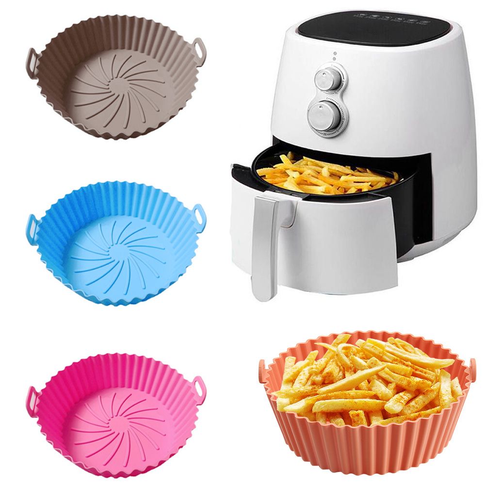 1PC Baking Basket For Air Frye - Air Fryer Silicone Pot Liner ulasan dan harga