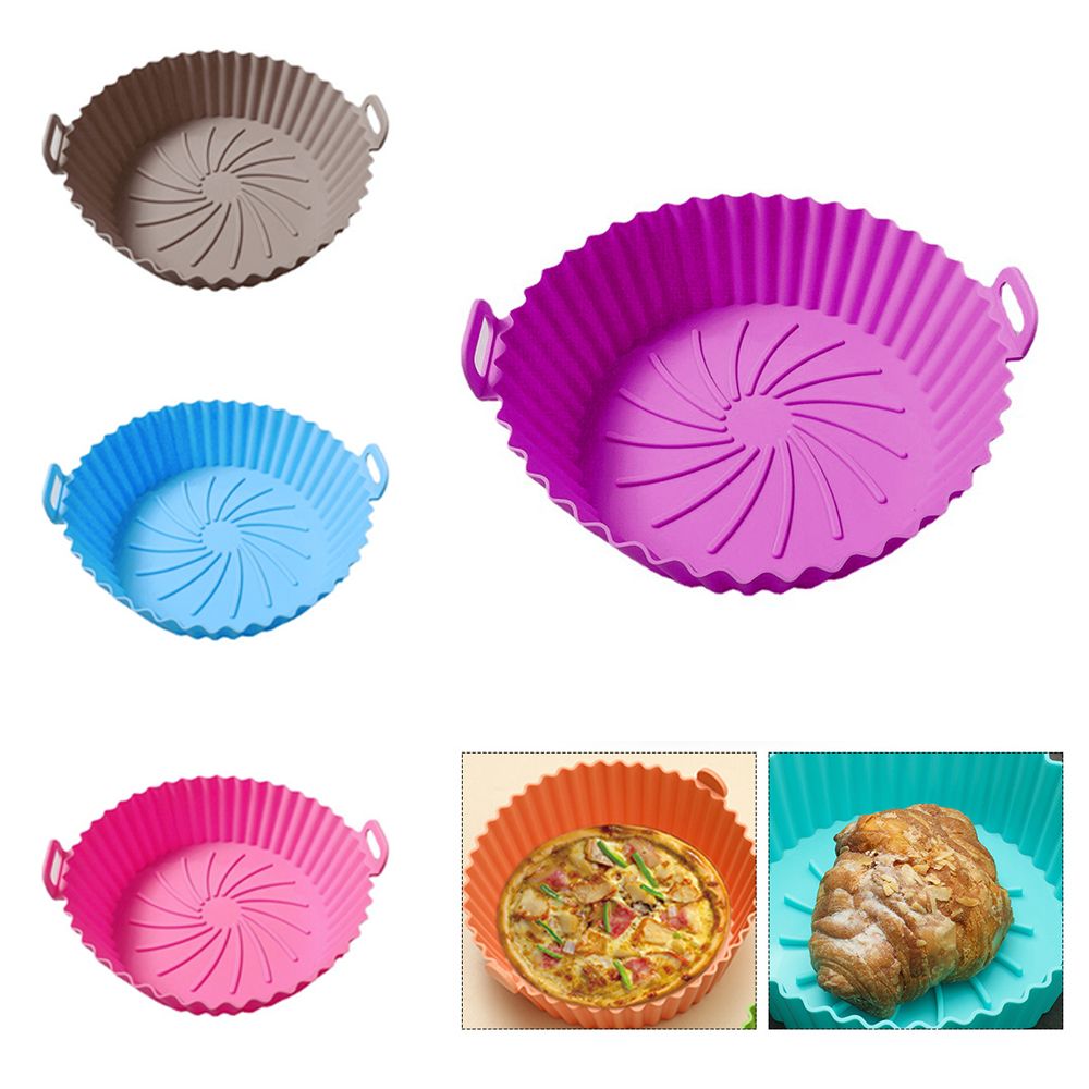 1PC Baking Basket For Air Frye - Air Fryer Silicone Pot Liner ulasan dan harga