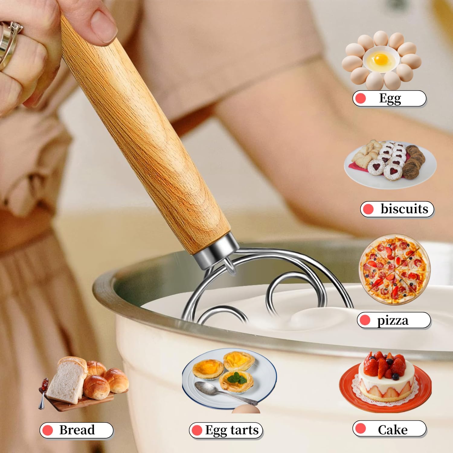 Stainless Steel Hand Mixer Dou - Immersion Hand Blender Set ulasan dan harga