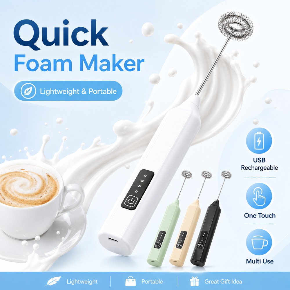 Milk Frother and Egg Beater El - Electric Milk Frother Handheld ulasan dan harga