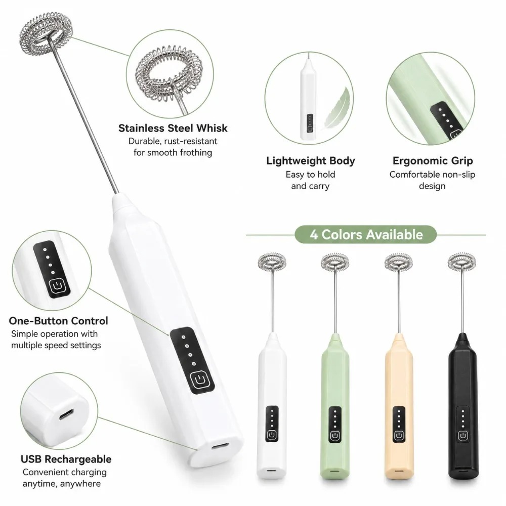 Milk Frother and Egg Beater El - Electric Milk Frother Handheld ulasan dan harga