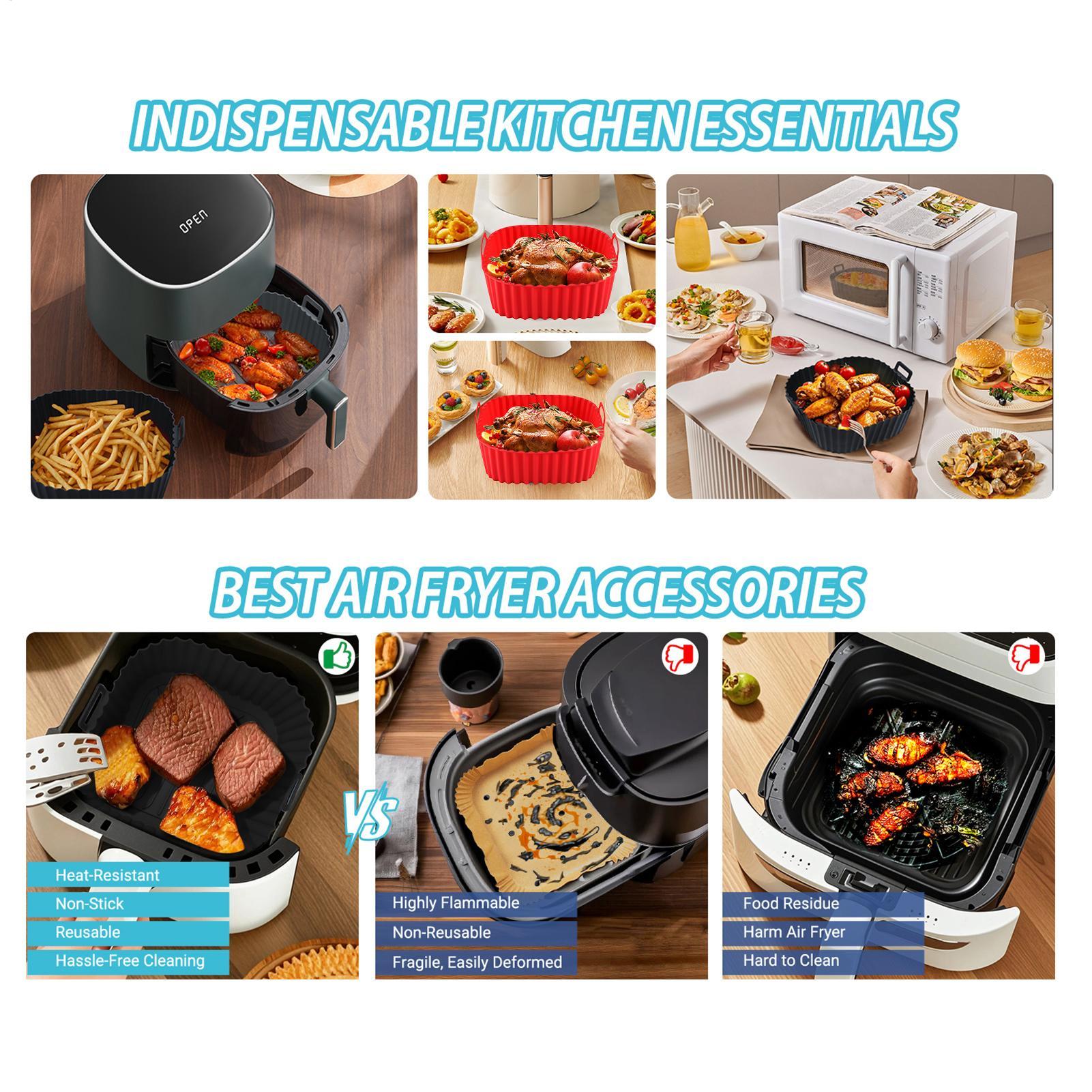 Silicone Air Fryer Liners Pot  - Air Fryer Silicone Pot Liner ulasan dan harga