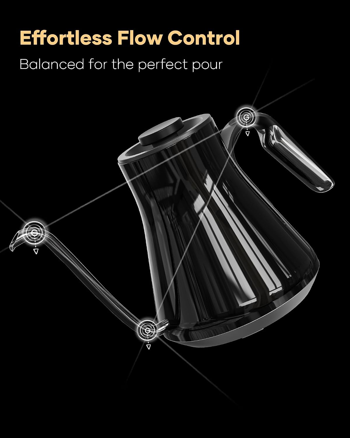 Gooseneck Electric Kettle, ±1° - Electric Kettle Temperature Control ulasan dan harga