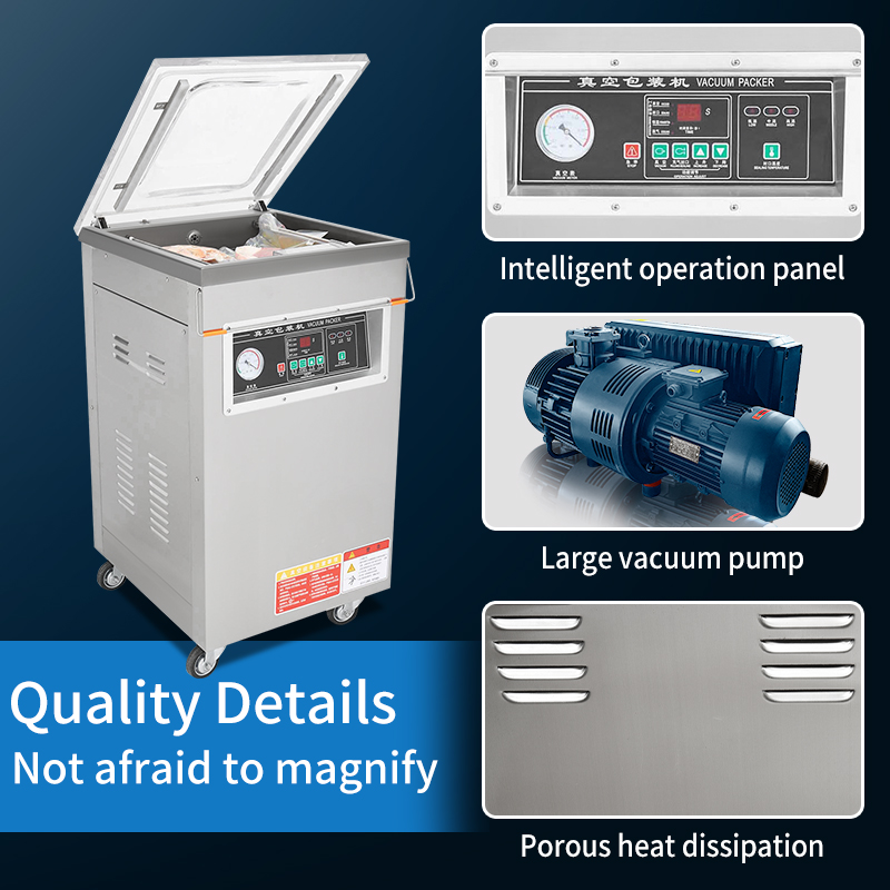 Commercial Semi-Automatic Vert - Food Vacuum Sealer Machine ulasan dan harga