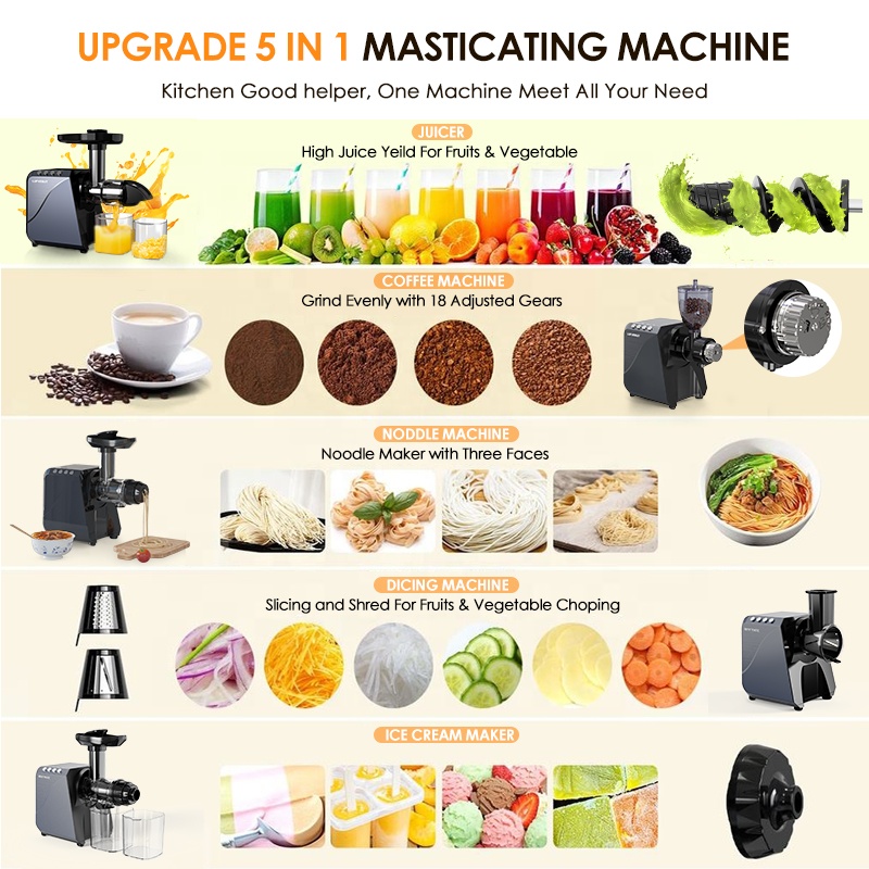 Commercial Multifunctional Col - Electric Slow Juicer Cold Press ulasan dan harga