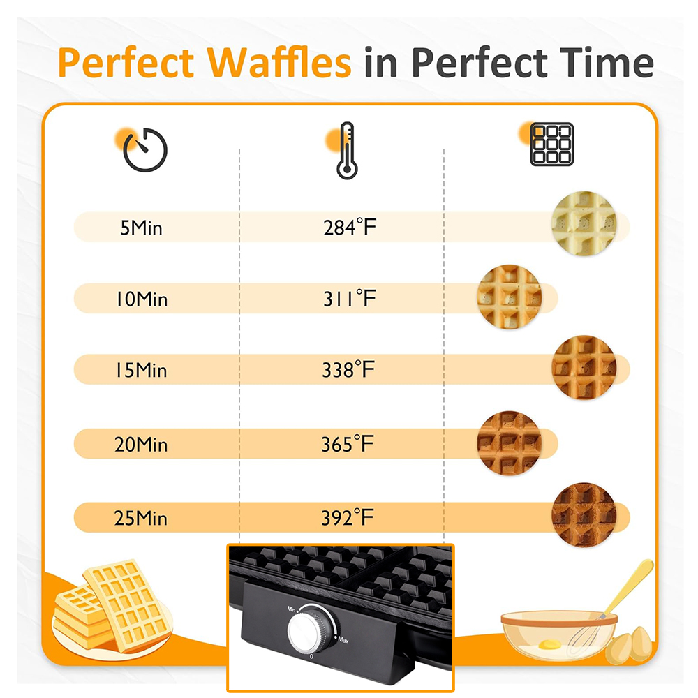 4-Slice Belgian Waffle Maker 1 - Mini Waffle Maker Machine ulasan dan harga