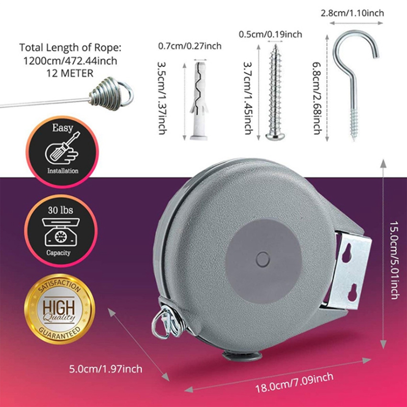 Retractable Clothesline,Heavy  - Laundry ulasan dan harga