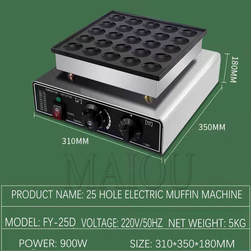 25 Holes Pancake Waffle Makers - Mini Waffle Maker Machine ulasan dan harga