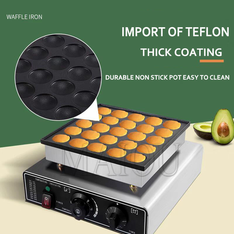 25 Holes Pancake Waffle Makers - Mini Waffle Maker Machine ulasan dan harga