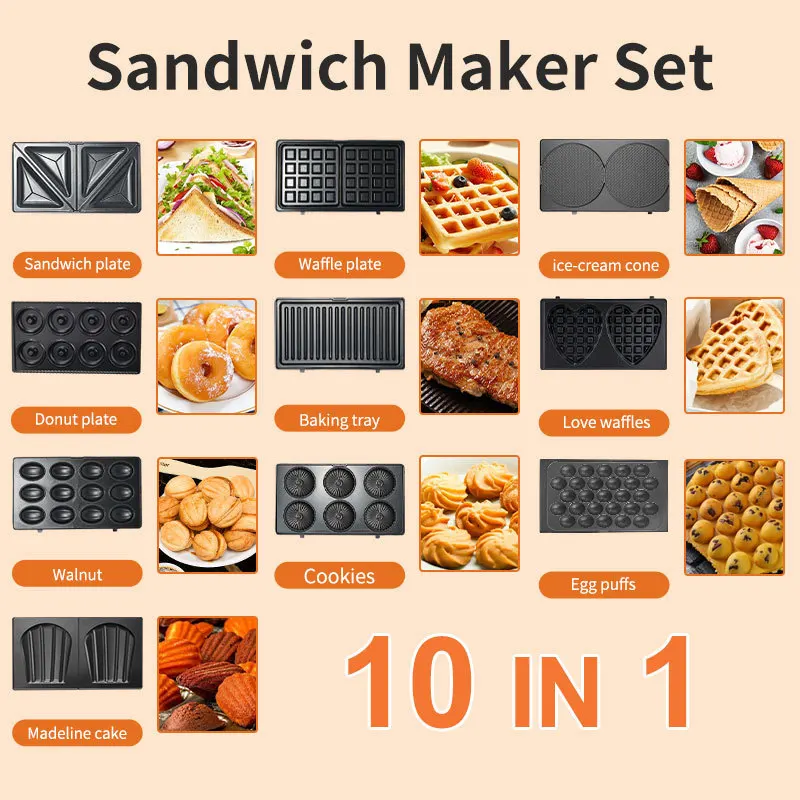 220/110V Household Appliances  - Mini Waffle Maker Machine ulasan dan harga