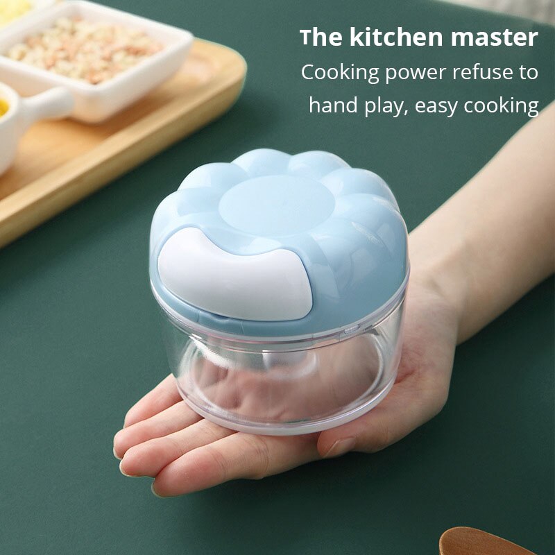 1pc Blue/Pink Manual Garlic Ma - Immersion Hand Blender Set ulasan dan harga