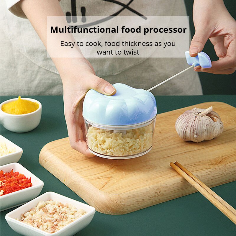 1pc Blue/Pink Manual Garlic Ma - Immersion Hand Blender Set ulasan dan harga