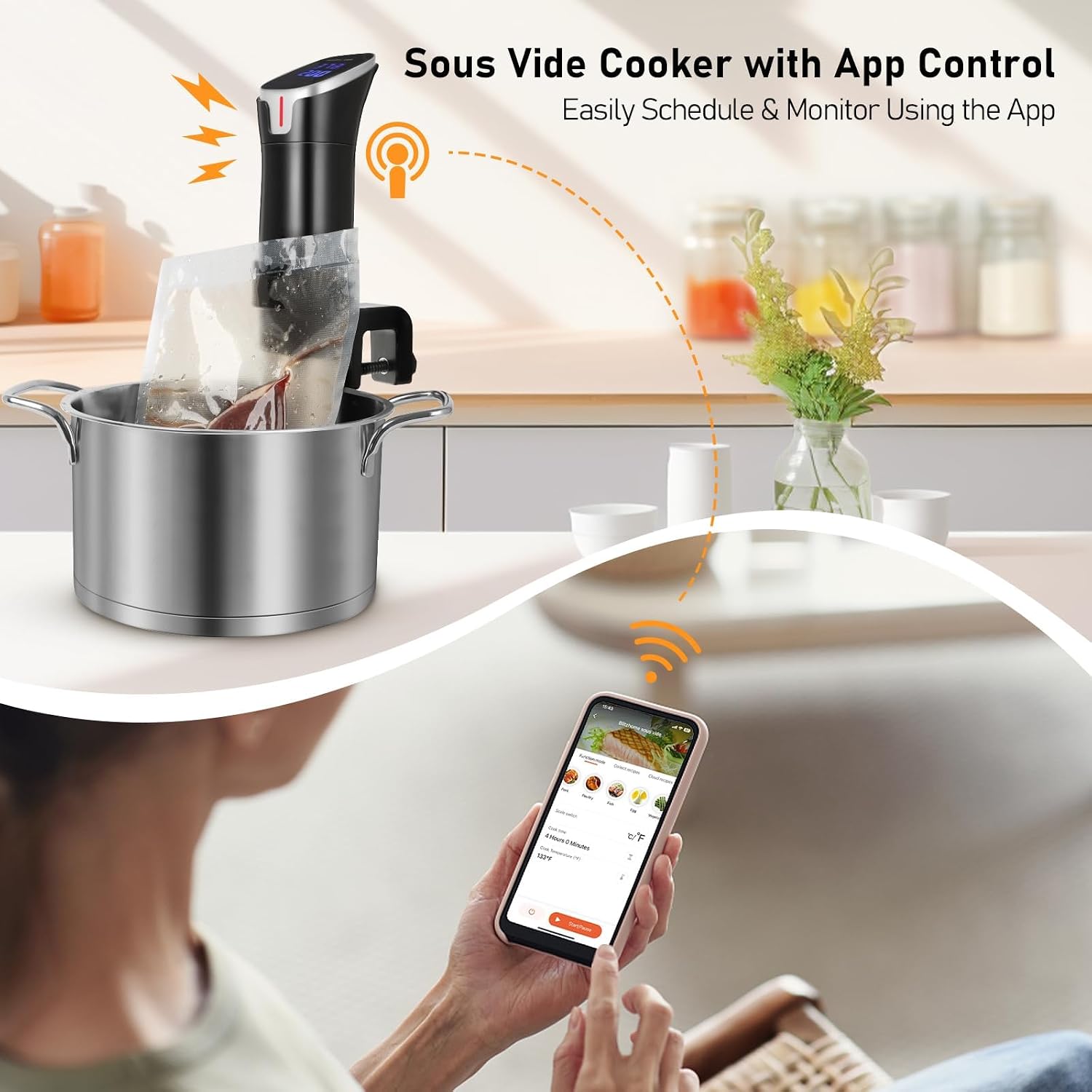 1100W App Controlled Precision - Digital Sous Vide Precision Cooker ulasan dan harga
