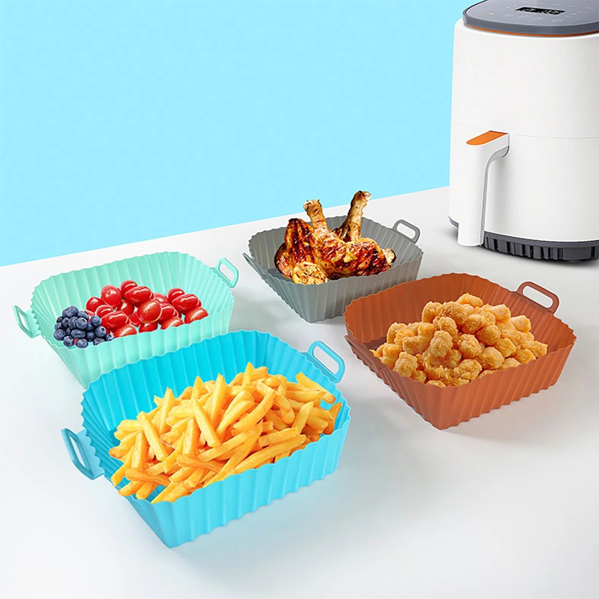 Silicone Fryer Mold Air Fryer  - Air Fryer Silicone Pot Liner ulasan dan harga